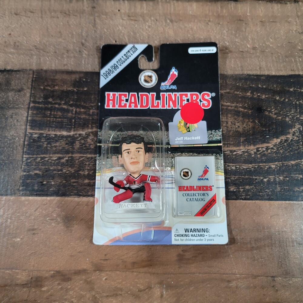 1998 Chicago Blackhawks Jeff Hackett Headliners from Corinthian
